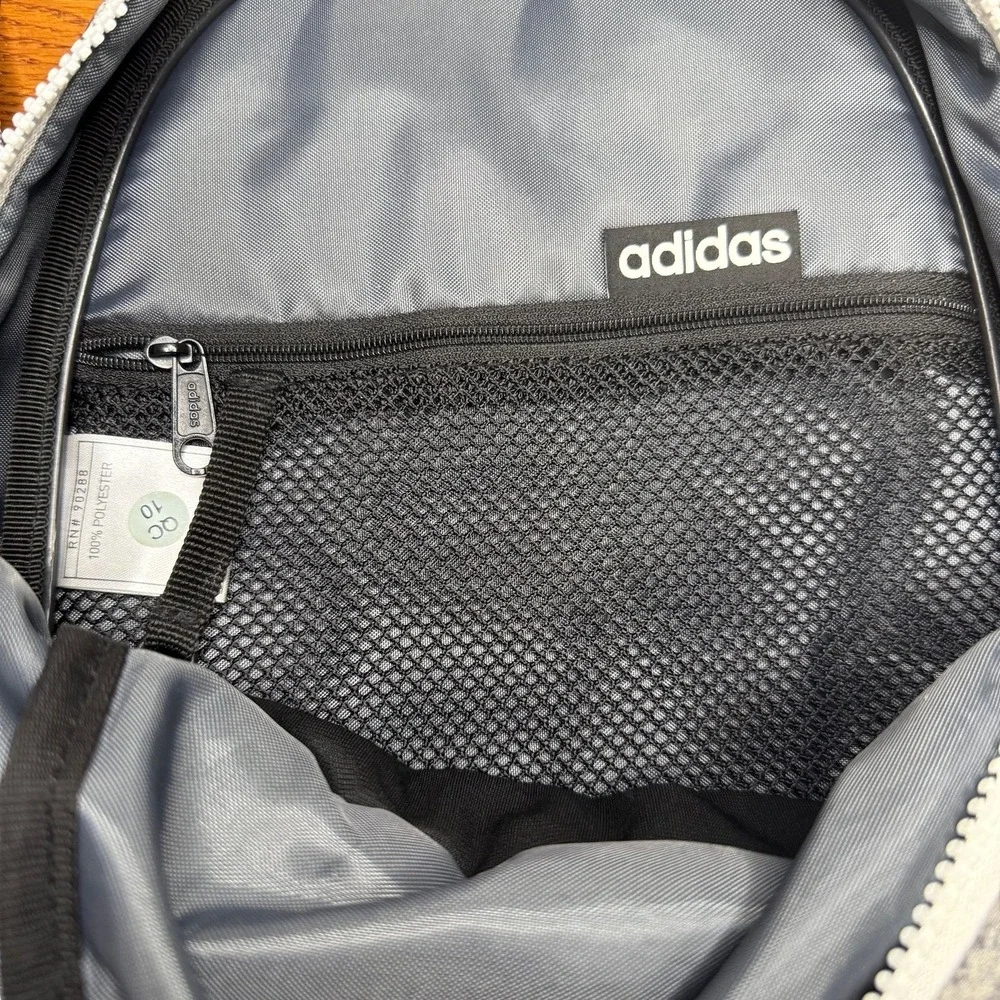Adidas Mini Backpack Gray and Rose Gold zip small‎ bag